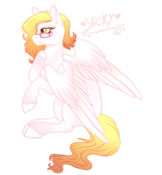 Size: 1920x2068 | Tagged: safe, artist:nightingalewolfie, oc, oc only, oc:gabriel goldeen, pegasus, pony, female, glasses, mare, simple background, solo, transparent background