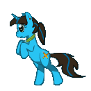 Size: 131x131 | Tagged: safe, artist:alanadamoondemon15, artist:h-swilliams, oc, oc only, pony, unicorn, animated, base used, bipedal, dancing, frame by frame, gif, horn, simple background, solo, transparent background, unicorn oc