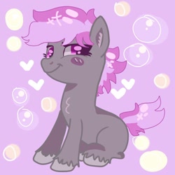 Size: 768x768 | Tagged: safe, artist:dellieses, artist:n0va-bases, oc, oc only, earth pony, pony, abstract background, base used, blush sticker, blushing, earth pony oc, smiling, solo, unshorn fetlocks