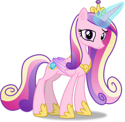 Size: 6177x6011 | Tagged: safe, artist:frownfactory, princess cadance, alicorn, pony, g4, the crystal empire, .svg available, crown, female, horn, jewelry, magic, mare, regalia, simple background, solo, transparent background, vector, wings