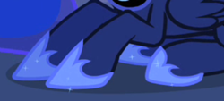 Size: 450x204 | Tagged: safe, screencap, princess luna, g4, luna eclipsed, cropped, hoof shoes, hooves, legs, pictures of hooves, pictures of legs