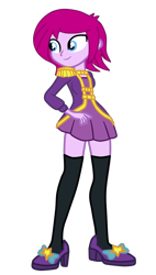 Size: 1288x2264 | Tagged: safe, artist:gmaplay, fuchsia blush, human, equestria girls, g4, my little pony equestria girls: better together, clothes, magician outfit, simple background, socks, solo, thigh highs, transparent background