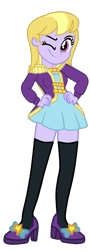 Size: 664x1844 | Tagged: safe, artist:gmaplay, lavender lace, equestria girls, g4, my little pony equestria girls: better together, clothes, magician outfit, simple background, socks, solo, thigh highs, transparent background