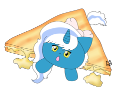 Size: 1000x762 | Tagged: safe, artist:adoptishop, oc, oc only, oc:fleurbelle, alicorn, pony, alicorn oc, bow, female, food, hair bow, horn, mare, sandwich, simple background, solo, transparent background, wings, yellow eyes