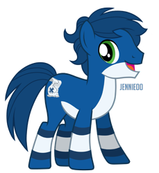 Size: 1101x1200 | Tagged: safe, artist:jennieoo, oc, oc only, oc:tracker, earth pony, pony, g4, colt, happy, male, show accurate, simple background, solo, transparent background, vector