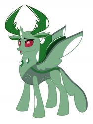 Size: 1800x2400 | Tagged: safe, edit, editor:totodile007, idw, vector edit, thorax, changedling, changeling, undead, zombie, g4, king thorax, simple background, solo, vector, white background, zombot