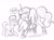 Size: 1622x1191 | Tagged: safe, artist:lummh, doctor whooves, time turner, oc, oc:princess tempora, alicorn, earth pony, pony, g4, alicorn oc, horn, monochrome, shocked, sketch, surprised, wings