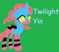 Size: 415x365 | Tagged: safe, artist:rainbowshadowstar, oc, oc only, oc:twilight yin, changeling, female, solo