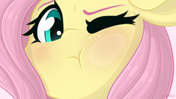 Size: 7680x4320 | Tagged: safe, artist:ev04ka, artist:ev04kaa, fluttershy, pegasus, pony, rcf community, g4, :t, absurd resolution, against glass, blushing, cute, glass, one eye closed, shyabetes, solo