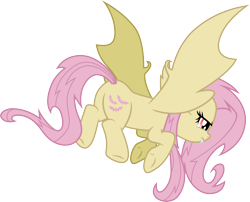 Size: 3722x3000 | Tagged: safe, artist:cloudy glow, fluttershy, bat pony, pony, bats!, g4, .ai available, bat ponified, butt, flutterbat, flutterbutt, high res, plot, race swap, simple background, solo, transparent background, vector