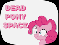 Size: 2880x2160 | Tagged: safe, derpibooru exclusive, pinkie pie, earth pony, pony, g4, 4:3 aspect ratio, cute scrunchy face, high res, pink text, scanlines, scrunchy face, simple background, solo, white background