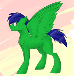 Size: 2107x2173 | Tagged: safe, artist:toptian, oc, oc only, pegasus, pony, abstract background, high res, male, pegasus oc, solo, stallion, wings