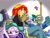 Size: 2224x1668 | Tagged: safe, artist:batipin, juniper montage, pinkie pie, starlight glimmer, sunset shimmer, trixie, wallflower blush, equestria girls, g4, alcohol, beer, blushing, breasts, busty starlight glimmer, cellphone, cider, couch, drinking, drunk, drunk trixie, drunker shimmer, female, go home you're drunk, grin, hard cider, looking at you, lying down, magical trio, open mouth, phone, smartphone, smiling, snaggletooth, volumetric mouth