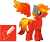 Size: 1515x1276 | Tagged: safe, artist:ragedox, oc, oc only, oc:ragedox, hybrid, kirin, pegasus, pony, cutie mark, doom, fire, male, mane of fire, metal, simple background, smiling, solo, transparent background, vector, wings