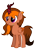 Size: 826x1183 | Tagged: safe, artist:ragedox, oc, oc only, oc:flury smart, hybrid, kirin, pegasus, pony, female, kids, nerd, simple background, smiling, solo, transparent background, vector