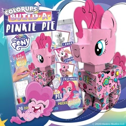 Size: 1080x1080 | Tagged: safe, pinkie pie, earth pony, pony, g4, official, craft, facebook, merchandise, papercraft