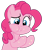 Size: 2288x2675 | Tagged: safe, artist:sketchmcreations, pinkie pie, earth pony, pony, g4, my little pony: friendship is magic, season 5, the one where pinkie pie knows, aweeg*, female, high res, mare, messy eating, puffy cheeks, raised hoof, simple background, solo, transparent background, vector