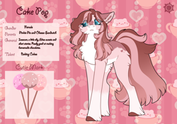 Size: 3500x2454 | Tagged: safe, artist:nobleclay, oc, oc only, oc:cake pop, earth pony, pony, female, high res, mare, offspring, parent:cheese sandwich, parent:pinkie pie, parents:cheesepie, solo