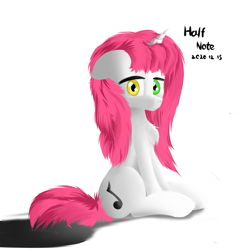 Size: 2480x2480 | Tagged: safe, oc, oc:half note, pony, unicorn, high res, horn, unicorn oc