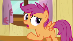 Size: 1280x720 | Tagged: safe, screencap, scootaloo, pegasus, pony, bloom & gloom, g4, female, filly