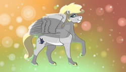 Size: 1280x732 | Tagged: safe, artist:gusinya, oc, oc only, oc:gray bird, pegasus, pony, simple background, solo