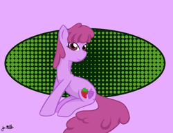 Size: 1100x850 | Tagged: safe, artist:pixelarrow, berry punch, berryshine, earth pony, pony, g4, abstract background, female, solo