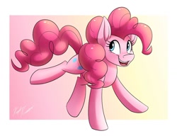 Size: 1280x982 | Tagged: safe, artist:kaylerustone, pinkie pie, earth pony, pony, g4, female, mare, open mouth, smiling, solo