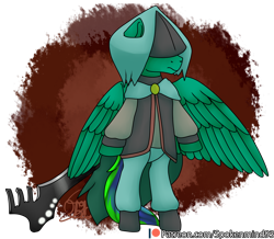 Size: 1024x893 | Tagged: safe, artist:spokenmind93, oc, oc only, oc:gale twister, pony, bipedal, dust: an elysian tail, simple background, solo, sword, transparent background, weapon