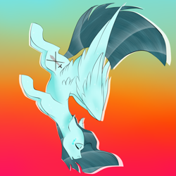 Size: 2449x2449 | Tagged: safe, artist:toptian, oc, oc only, pegasus, pony, abstract background, eyes closed, flying, high res, pegasus oc, solo, wings