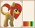 Size: 604x483 | Tagged: safe, oc, oc only, earth pony, pony, earth pony oc, leonine tail, raised hoof, solo