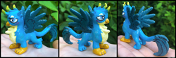 Size: 3264x1088 | Tagged: safe, gallus, griffon, g4, blind bag, customized toy, irl, male, photo, toy