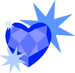 Size: 2104x2054 | Tagged: safe, artist:isaac_pony, oc, oc only, oc:blue heart, crystal, cutie mark, cutie mark only, heart, high res, no pony, shiny, simple background, solo, transparent background