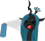 Size: 3119x2874 | Tagged: safe, artist:anime-equestria, derpibooru exclusive, edit, queen chrysalis, changeling, changeling queen, g4, ><, abuse, adorable distress, anime, assassination, bug spray, bugs doing bug things, chrysabuse, cute, eyes closed, female, high res, horn, open mouth, scene interpretation, simple background, solo, spray, spray can, transparent background, vector, wavy mouth, zombieland saga