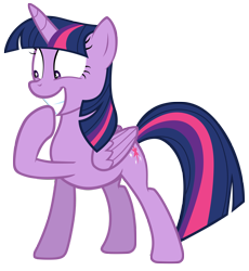 Size: 7000x7600 | Tagged: safe, artist:tardifice, twilight sparkle, alicorn, pony, g4, my little pony: friendship is magic, sparkle's seven, absurd resolution, cute, grin, simple background, smiling, solo, transparent background, twiabetes, twilight sparkle (alicorn), vector