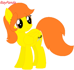 Size: 393x371 | Tagged: safe, artist:raypanda, oc, oc only, pegasus, pony, base used, looking back, pegasus oc, simple background, solo, white background, wings