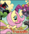 Size: 1526x1794 | Tagged: safe, artist:jack lawrence, idw, fluttershy, pegasus, pony, robot, friendship in disguise #3, g4, my little pony/transformers: friendship in disguise, spoiler:comic, cropped, falling, laserbeak, ratbat, ravage, transformers