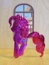 Size: 1024x1366 | Tagged: safe, artist:malte279, part of a set, pinkie pie, earth pony, pony, g4, craft, embossing, irl, metal foil, photo