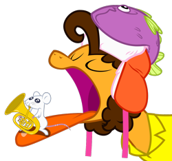 Size: 1104x1034 | Tagged: safe, artist:nano23823, cheese sandwich, earth pony, mouse, pony, g4, pinkie pride, .svg available, bust, clothes, eyes closed, hat, long tongue, male, simple background, stallion, svg, tongue out, transparent background, vector