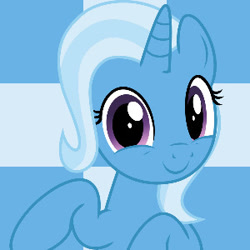 Size: 300x300 | Tagged: safe, artist:jtbh2005, edit, edited screencap, screencap, trixie, pony, unicorn, g4, looking at you, smiling