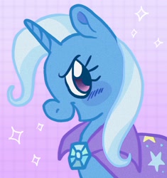 Size: 1922x2048 | Tagged: safe, artist:alexbeeza, trixie, pony, unicorn, g4, cute, diatrixes, female, mare, open mouth, profile, solo