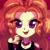 Size: 3000x3000 | Tagged: safe, artist:rileyav, adagio dazzle, bat, vampire, equestria girls, g4, adoragio, breasts, bust, cleavage, cute, cute little fangs, fangs, female, halloween, high res, holiday, jewelry, nail polish, necklace, open mouth, smiling, solo