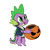 Size: 800x800 | Tagged: safe, artist:casualcolt, spike, dragon, g4, basket, clothes, costume, cute, frankenstein's monster, halloween, halloween costume, holiday, jack-o-lantern, male, pumpkin, simple background, solo, spikabetes, stitched body, stitches, transparent background