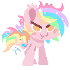 Size: 100x100 | Tagged: safe, artist:taligintou, oc, oc:paper stars, pony, angry, animated, cute, frown, madorable, paperbetes, pixel art, simple background, solo, stomping, transparent background