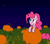 Size: 1500x1325 | Tagged: safe, artist:scraggleman, pinkie pie, earth pony, pony, g4, charlie brown, drawthread, great pumpkin, halloween, holiday, it's the great pumpkin charlie brown!, night, ponified, pumpkin, requested art, solo