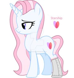 Size: 1280x1331 | Tagged: safe, artist:hate-love12, oc, oc only, oc:starship, pony, unicorn, deviantart watermark, female, mare, obtrusive watermark, simple background, solo, transparent background, watermark