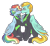 Size: 2700x2500 | Tagged: safe, artist:monnarcha, lightning dust, rainbow dash, pegasus, pony, g4, blushing, boop, clothes, grin, high res, lesbian, noseboop, raised hoof, ship:rainbowdust, shipping, simple background, smiling, the washouts, transparent background, uniform, washouts uniform