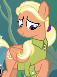 Size: 854x1155 | Tagged: safe, screencap, mane allgood, pegasus, pony, g4, the last crusade, cropped, cute, female, solo