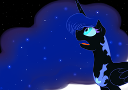 Size: 1500x1050 | Tagged: safe, artist:pinkamenascratch, nightmare moon, alicorn, pony, g4, female, open mouth, solo