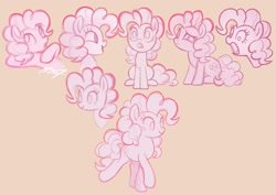 Size: 1758x1246 | Tagged: safe, artist:mn27, pinkie pie, earth pony, pony, g4, bust, cute, diapinkes, expressions, female, mare, monochrome, open mouth, portrait, solo