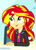 Size: 350x492 | Tagged: safe, screencap, rainbow dash, sunset shimmer, epic fails, equestria girls, g4, my little pony equestria girls: summertime shorts, cropped